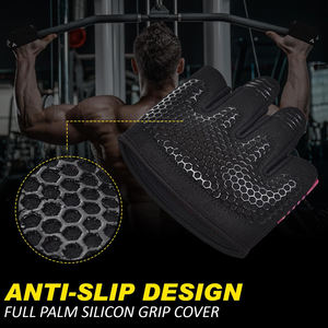 Guantes Deportivos de Cuero Personalizados para Entrenamiento, Fisicoculturismo, Fitness, Antideslizantes, Transpirables, de Medio Dedo, para Levantamiento de Pesas - Product Image 4