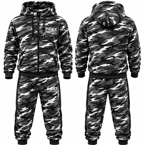 Men Athletic Tracksuit Custom Design Jacket Jogger Set Wholesale OEM Manufacturer Custom Tracksuit Men <b>Full</b> <b>Zip</b> <b>Hoodie</b> Jogger - Product Image 1