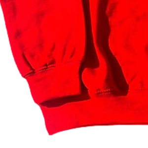 Red Crew Neck Sweatshirt with <b>Black</b> and Green Leaf Applique <b>Long</b> Sleeve Pullover Casual Women's Fashion <b>Top</b> Cozy Streetwear - Product Image 5
