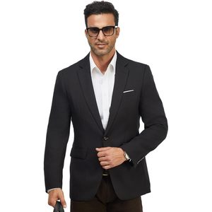 Chaqueta de Traje Casual Deportiva para Hombre 2025, Ligera, de un Solo Botón, Corte Entallado, Estampada, Larga, de Una Sola Fila de Botones, para Boda - Product Image 3