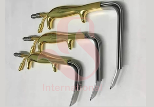 BISONS Wholesale Ferreira Ensemble de rétracteurs mammaires manuels en acier inoxydable 3 pièces avec fibre optique et aspiration pour chirurgie mammaire - Product Image 2