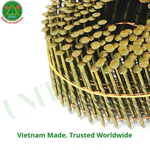 Industrial 1-1/4" X 0.083 Pallet Wire Coil <b>Nails</b> 14000pcs Zinc Yellow-Chromate Plated Screw/Ring/Smooth Shank Factory Price - Product Image 2