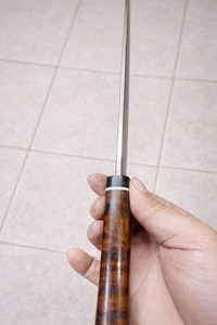 Lame de couteau en acier Damas forgé à la main, 8 pouces, OEM, couteau utilitaire, haute durabilité, lame de survie - Product Image 4