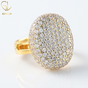 Round Cut Moissanite Cluster Engagement <b>Ring</b> – Twinlight Bella's Inspired <b>Split</b> Shank <b>Ring</b> - Product Image 4