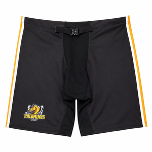 Shorts de hockey sur glace personnalisés à ourlet fendu, taille élastique, sublimation Spandex/Polyester, uniforme d'équipe respirant et à séchage rapide, taille plus - Product Image 1