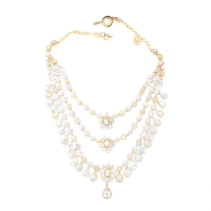 Ensemble de collier en zircon plaqué or avec diamants américains pour femmes, bijoux de mariée - Product Image 2