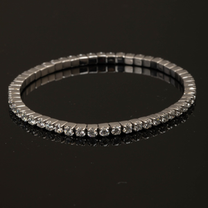 Bracelet tennis 0,089 CTW en or blanc 14K avec diamants Swaroop cultivés en laboratoire, certifiés IGI, taille poire et marquise, classique, élégant, bijoux fins - Product Image 1