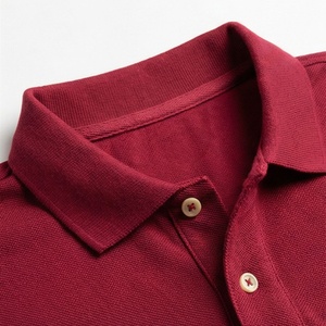 Polo en coton à manches courtes pour homme, logo brodé, coupe classique, couleur unie, tissu tissé - Product Image 4
