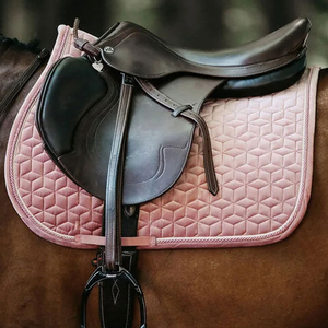 2026 Meilleure Qualité Matériaux Écologiques Tapis de Selle de Dressage pour Chevaux en Coton Doux et Satin avec Mousse - Product Image 5