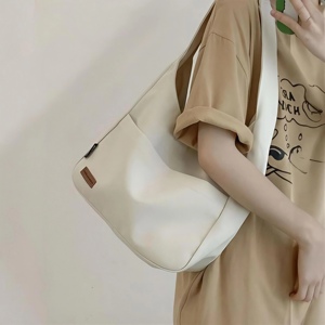 Sac fourre-tout en toile bohème élégant avec broderie de logo personnalisé - Grande capacité, léger, fermeture éclair, bandoulière pour - Product Image 5