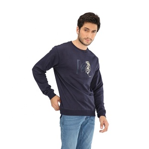 2025 OEM ODM hommes personnalisé col rond à manches longues Jacquard pull coton tricots pull fabriqué tricots vêtements - Product Image 4