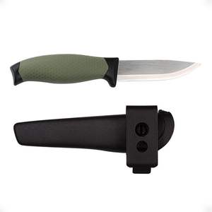 Coltello da Campeggio Verde con Lama Fissa in Acciaio Inox da 4,1 Pollici, Fodero Rotante, Impugnatura Antiscivolo per Sopravvivenza all'Aperto, Intaglio, Pesca, EDC - Product Image 2