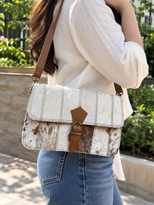 Sac à main multi-usages pour femmes, sac à bandoulière, sac en cuir de vache véritable - Product Image 1