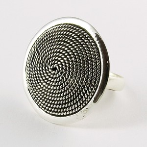 Plain Silver <b>Ring</b> Bohemian Style Bezel <b>Set</b> Unisex <b>Women</b> Wedding Engagement Party Anniversary Gift Wholesale - Product Image 3