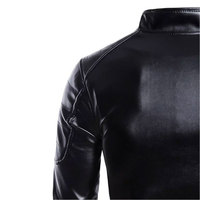 Veste bomber en cuir de chèvre marron et noir, personnalisée, de qualité et tendance, veste en cuir véritable pour homme