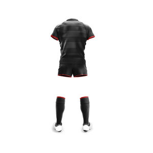 Uniformes de Rugby Vintage Personalizados de Alta Calidad, 100% Poliéster Transpirable, Mangas Cortas, Pantalones Cortos Deportivos Unisex para Adultos - Product Image 6