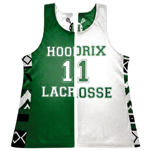 Camisetas de Lacrosse Personalizadas OEM de Alta Calidad para Mujer, Reversibles, de Malla, Sublimadas, de Secado Rápido, para Prácticas de Equipo - Product Image 5