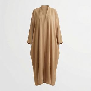 Abaya Personalizada para Mujer con Niqab, Nueva Abaya Lisa al por Mayor, Vestido Kaftan Musulmán para Mujer - Product Image 1