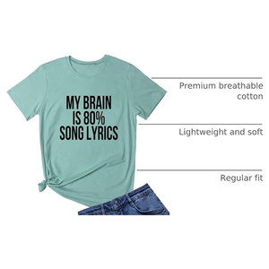 T-shirt graphique mignon pour adolescentes, t-shirt décontracté pour femmes, coton respirant de qualité supérieure, col rond, coupe régulière, doux, durable, léger - Product Image 2