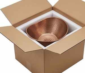 Évier de cuisine en cuivre fait main, cuve unique, finition brossée rustique, à poser sur le comptoir, design unique - Product Image 6