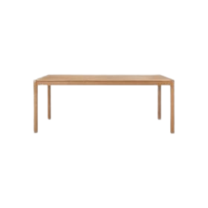 Mesa de Comedor Rectangular Moderna de Madera de Teca Sólida - Resistente al Agua, Ecológica y Duradera - Product Image 2