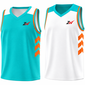 Camiseta de Baloncesto Retro en Oferta, Uniforme de Baloncesto Transpirable con Logotipo y Número del Equipo - Product Image 1
