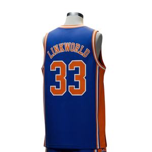 Maillot et short de basket-ball personnalisés en maille 100% polyester, imprimés par sublimation, antibactériens, séchage rapide, unisexe adulte - Product Image 5