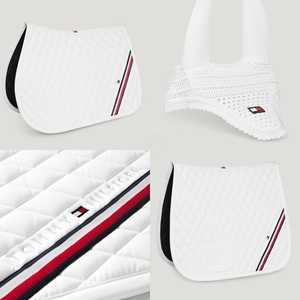 Ensemble de tapis de selle de dressage assortis, couleur et logo personnalisés, tapis de selle équestre de haute qualité avec couche de rembourrage par sublimation - Product Image 1