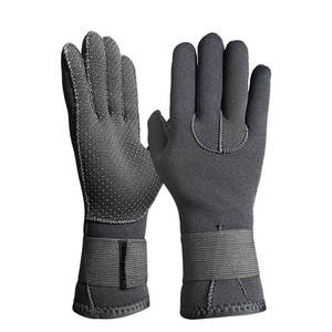 Good Quality Soft Comfortable Neoprene Anti-slip Waterproof Palm Diving Glove Adjustable Wrist <b>Strap</b> Hook Loop Closure Gloves - Product Image 1