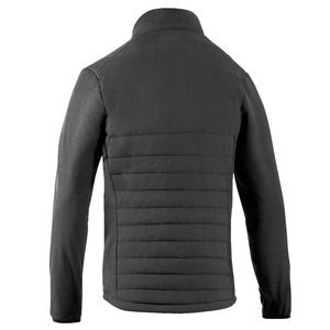 Veste matelassée à capuche pour homme, coupe-vent, avec doublure polaire, fermeture éclair, style décontracté, rembourrage épais en polyester - Product Image 2