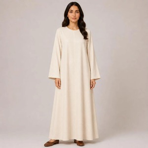 Abaya de qualité supérieure, robe longue, vêtements islamiques modestes, coupe ample, manches longues, pour femmes et usage quotidien, en vente. - Product Image 2