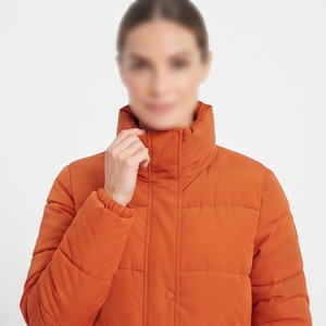 Manteau d'hiver long matelassé pour femme, chaud et épais, avec capuche, en duvet, veste longue pour femme - Product Image 4