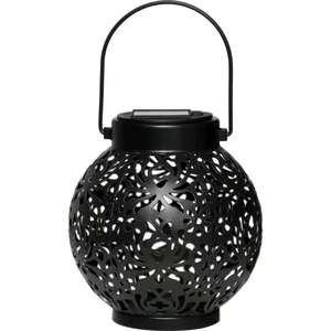 Lámpara Solar Metálica Azul para Exteriores, Lámpara Colgante de Jardín con Patrón Hueco, Decoración Marroquí para Mesa, Patio, Terraza, Portátil - Product Image 6