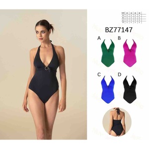 Maillot de bain une pièce grande taille HDJ, effet ventre plat, tenue de plage conservatrice, monokini sexy BZ77147 - Product Image 1