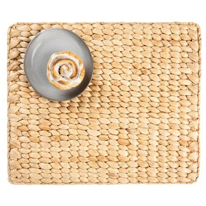 Manteles Individuales Rectangulares de Bambú Hechos a Mano con Jacinto de Agua, Estilo Bohemio, Diseño Tejido en Color Natural - Product Image 4