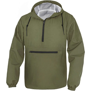 Spring High Quality Outdoor windbreak <b>Pullover</b> <b>Jacket</b> for <b>Men</b> Custom Half Zip Nylon Anorak Hooded Wind <b>Men</b> Windbreaker <b>Jacket</b> - Product Image 3