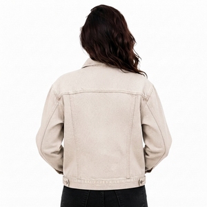 <b>Custom</b> Branding Manufacturer Solutions High Quality Women <b>Denim</b> <b>Jacket</b> Comfortable Everyday <b>Denim</b> Apparel with OEM Service - Product Image 4