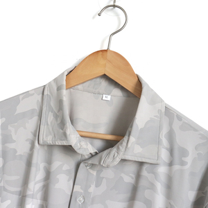 Customization Men's Trendy <b>Camouflage</b> Print Brand logo Loose and Breathable Business Casual Short-sleeved Polo <b>Shirt</b> - Product Image 5