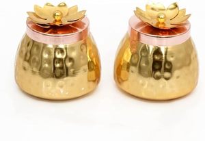 Brass Storage Container Cheap Price Elegant Metal <b>Jar</b> for Kitchen Spices Dry Fruits and Daily Use By M/S SHAAD HANDICRAFTS - Product Image 6