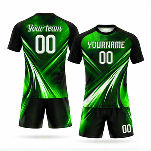 Custom Sublimated Men Volleyball Uniform Set <b>Black</b> Yellow Breathable <b>Short</b> Sleeve Jersey <b>Shorts</b> Team Name Number - Product Image 6