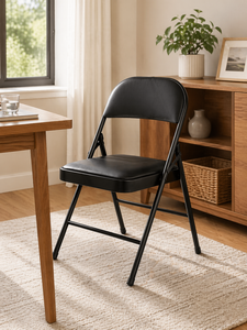 Chaise de restaurant moderne pliable et légère en métal avec siège en cuir PU Lumetal S6605 pour la restauration, l'hôtellerie, l'éducation et l'usage commercial - Product Image 4