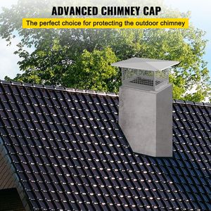 Cubierta de Chimenea de Acero Inoxidable 304 de 13 x 21 Pulgadas, Paragolpes de Chispas Ajustable de Metal para Chimeneas de Villas - Product Image 2