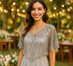 Women's Sexy V-neck Rhinestone Short Crop <b>Top</b> Blink <b>Crystal</b> Tassel Fringe Shoulder Decor Glitter Diamond Fishnet Shirt - Product Image 2