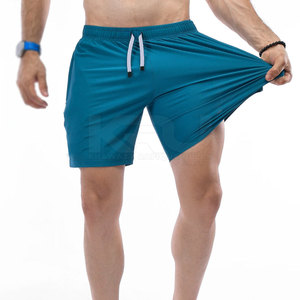 Shorts de course décontractés pour hommes en coton 100% de qualité supérieure, légers, respirants, à séchage rapide, taille mi-haute avec cordon de serrage - Product Image 4