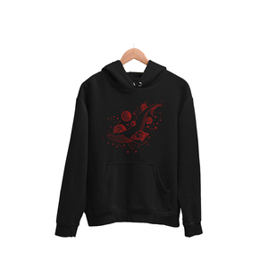 Sweat-shirt à capuche unisexe noir avec poche avant, coupe classique, vêtement décontracté d'hiver, 100% coton French Terry, coupe-vent, imperméable - Product Image 2