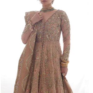 Nuevo Vestido de Novia Tradicional Indio de Primera Calidad para Invierno y Verano, Hecho a Mano, Elegante, Talla Grande, Largo hasta el Suelo, de Secado Rápido - Product Image 5