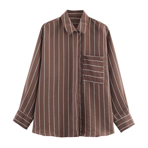 Blusa de Corte Holgado para Mujer, Manga Larga, Camisa Casual de Oficina, Calidad Premium, Logotipo Personalizado, Suministro al por Mayor - Product Image 1