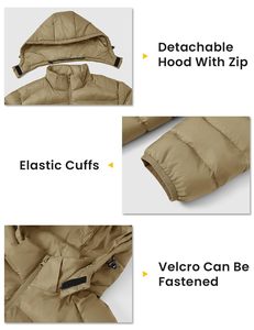 Veste matelassée personnalisée pour homme, vente en gros, veste d'hiver à capuche, légère, rembourrée, imperméable, chaude, pour l'extérieur - Product Image 5