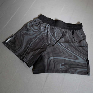 กางเกง MMA ชาย สีดำ พิมพ์ลาย Sublimation กางเกงนักสู้ ลายเรียบ โพลีเอสเตอร์ 100% ยืดหยุ่น ทรงปกติ สำหรับผู้ใหญ่ - Product Image 3
