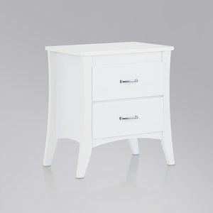 Comodino Elegante con Finitura Bianca Babb - Product Image 5